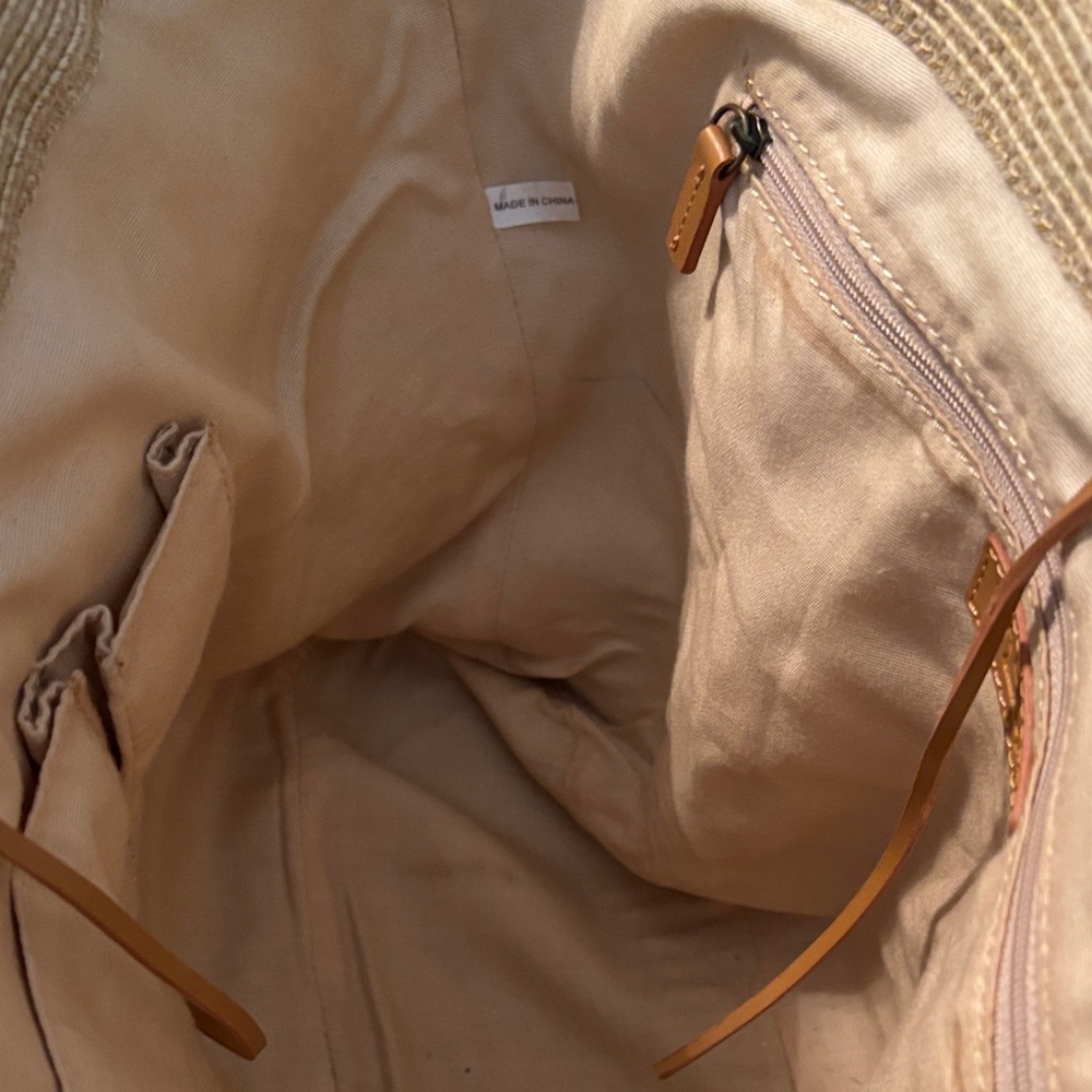 Talbots Tan Woven Tote Bag - Picture 3 of 6
